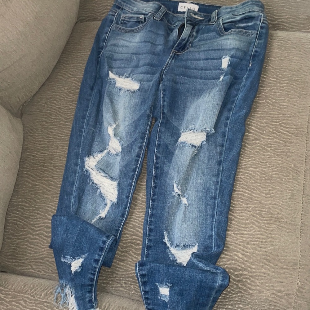 ripped jeans size 1